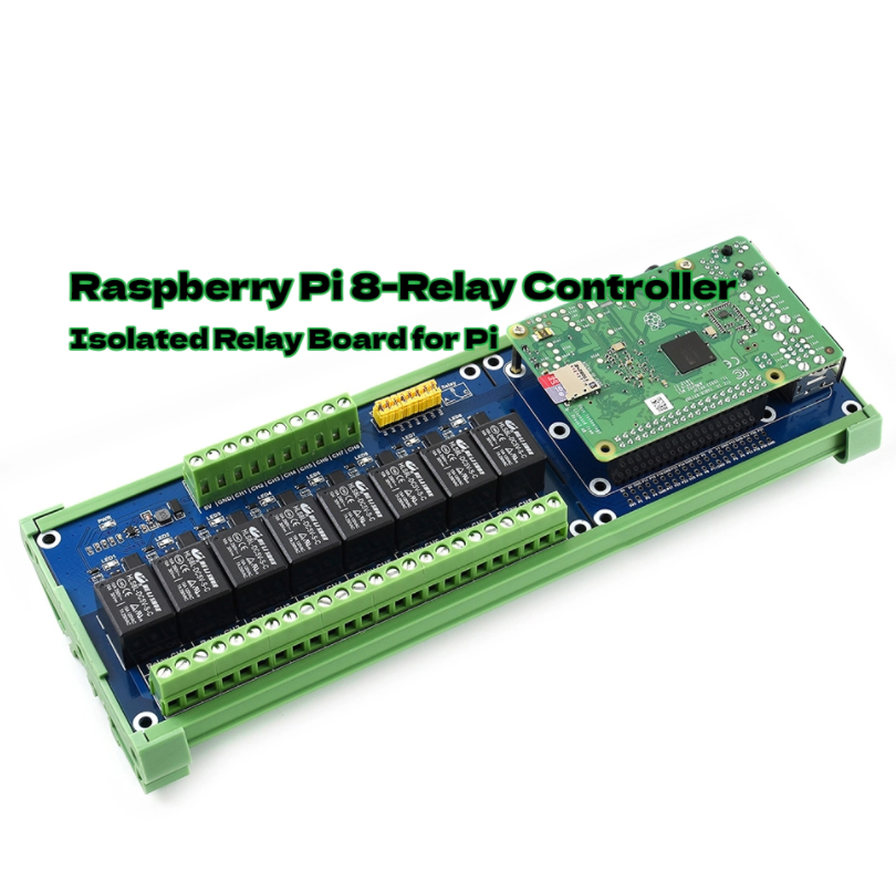 Home Automation Raspberry Pi - 8-Channel Relay HAT for Raspberry Pi