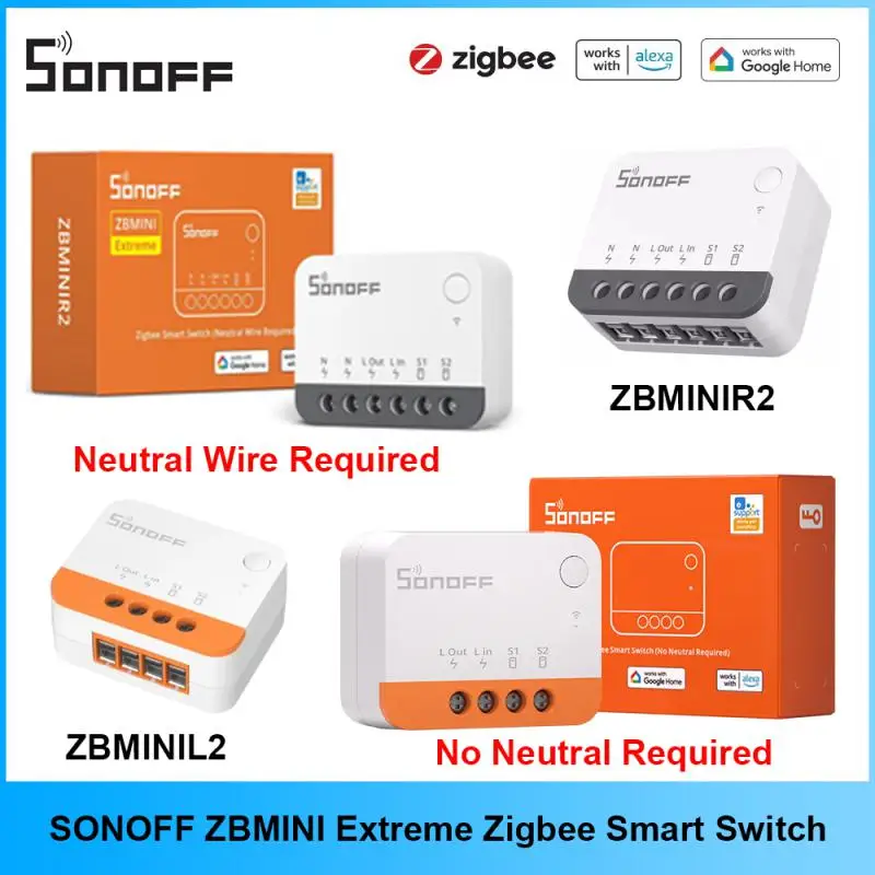 Sonoff Basic Switch - SONOFF ZBMINIR2/ZbminiL2 With/no Neutral Smart Zigbee