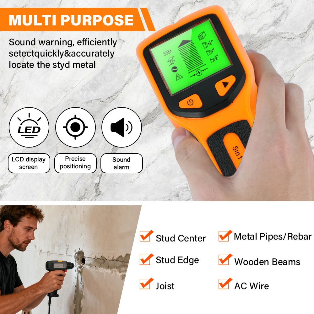 Handheld 5 in 1 Digital Wall S - Water Leak Detector Wired 리뷰 및 가격