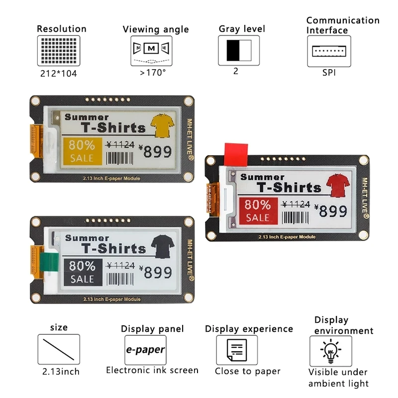 Inch Epaper Module E-paper E-I - Display Epaper 2.9 리뷰 및 가격