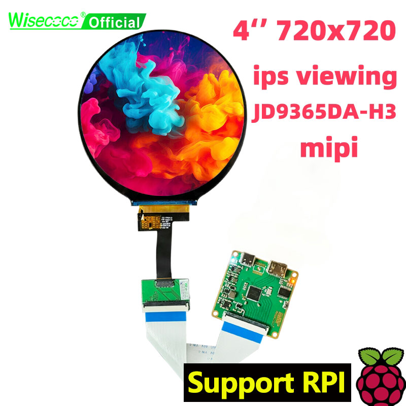 Wisecoco 4 Inch Round LCD Disp - Home Automation Raspberry Pi 리뷰 및 가격
