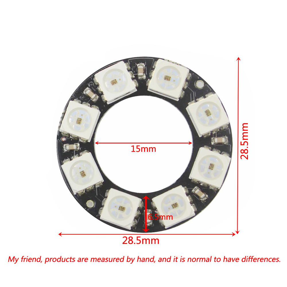 RGB LED Ring Light 8 Bits WS28 - Home Automation Diy Kit 리뷰 및 가격