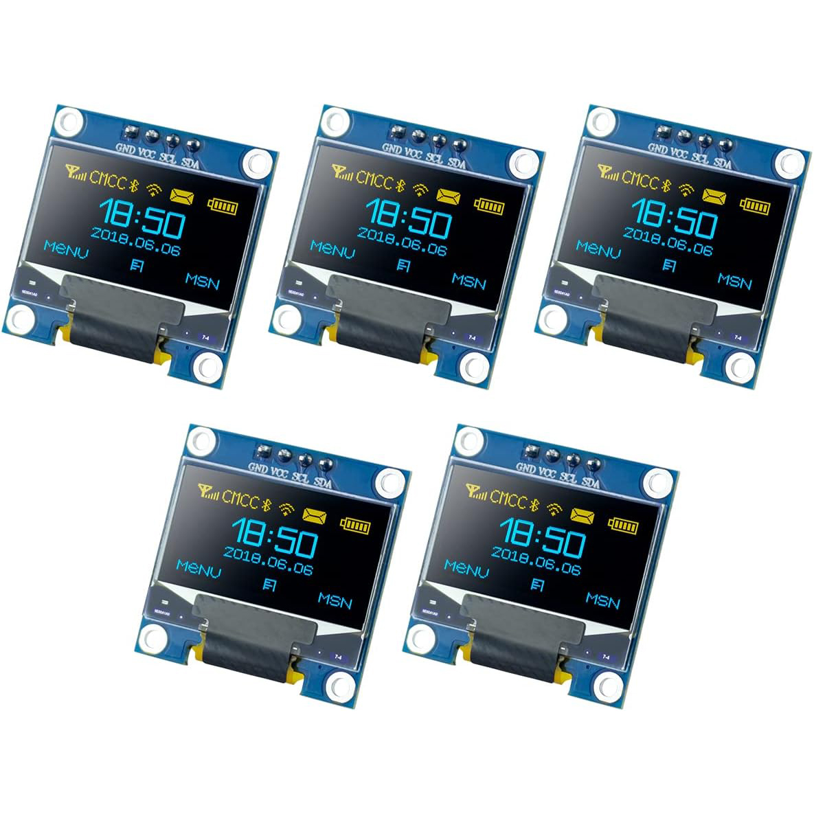 5 Pcs 0.96 Inch OLED I2C IIC D - Home Automation Arduino 리뷰 및 가격