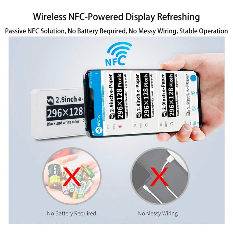 New  2.9 Inch Wireless NFC-Pow - Display Epaper 2.9 리뷰 및 가격