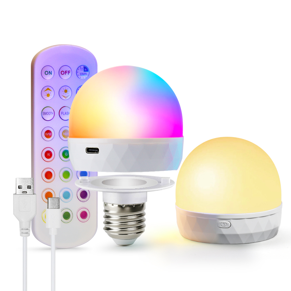E27 LED Light Bulb RGB USB Rec - Home Automation Industry 리뷰 및 가격