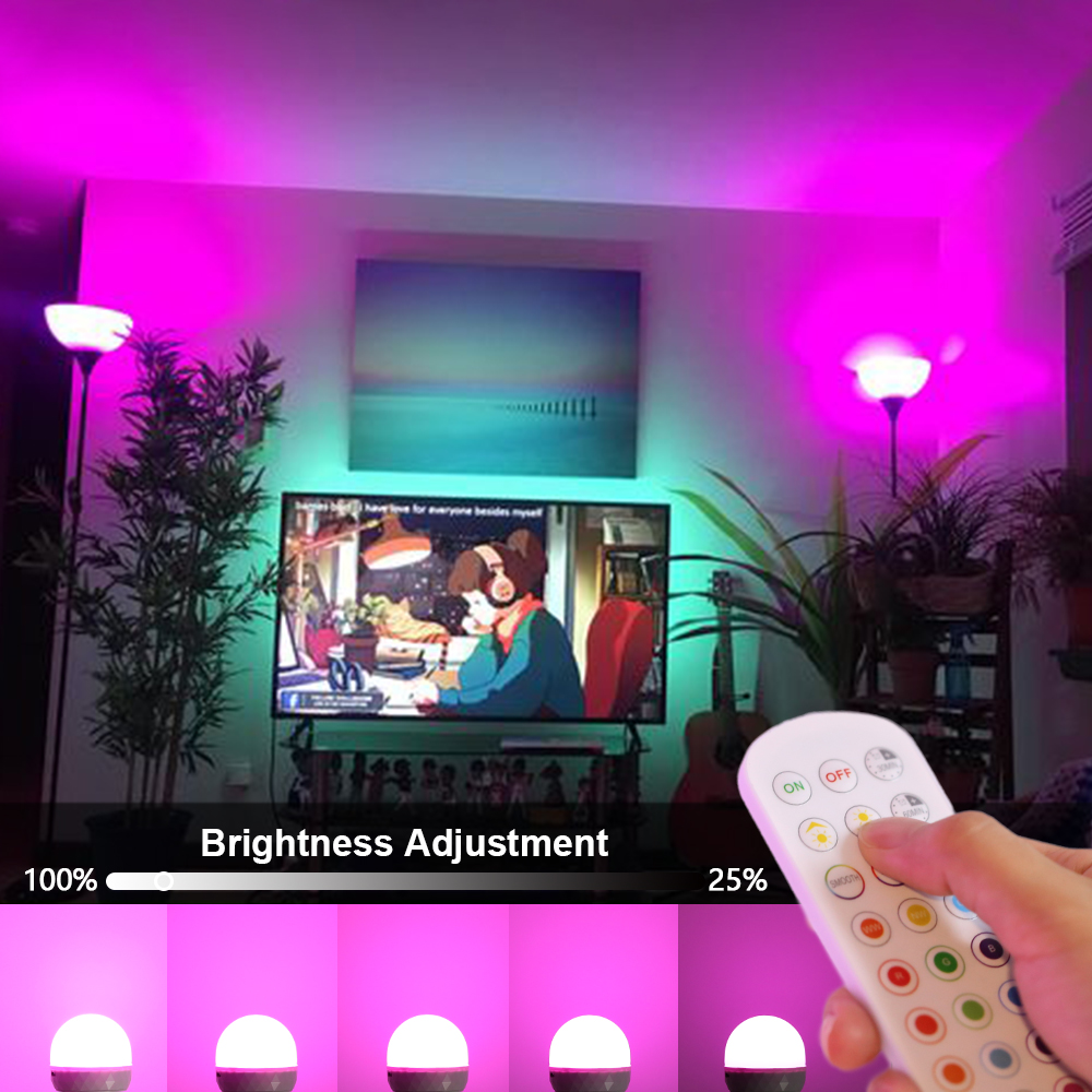 E27 LED Light Bulb RGB USB Rec - Home Automation Industry 리뷰 및 가격
