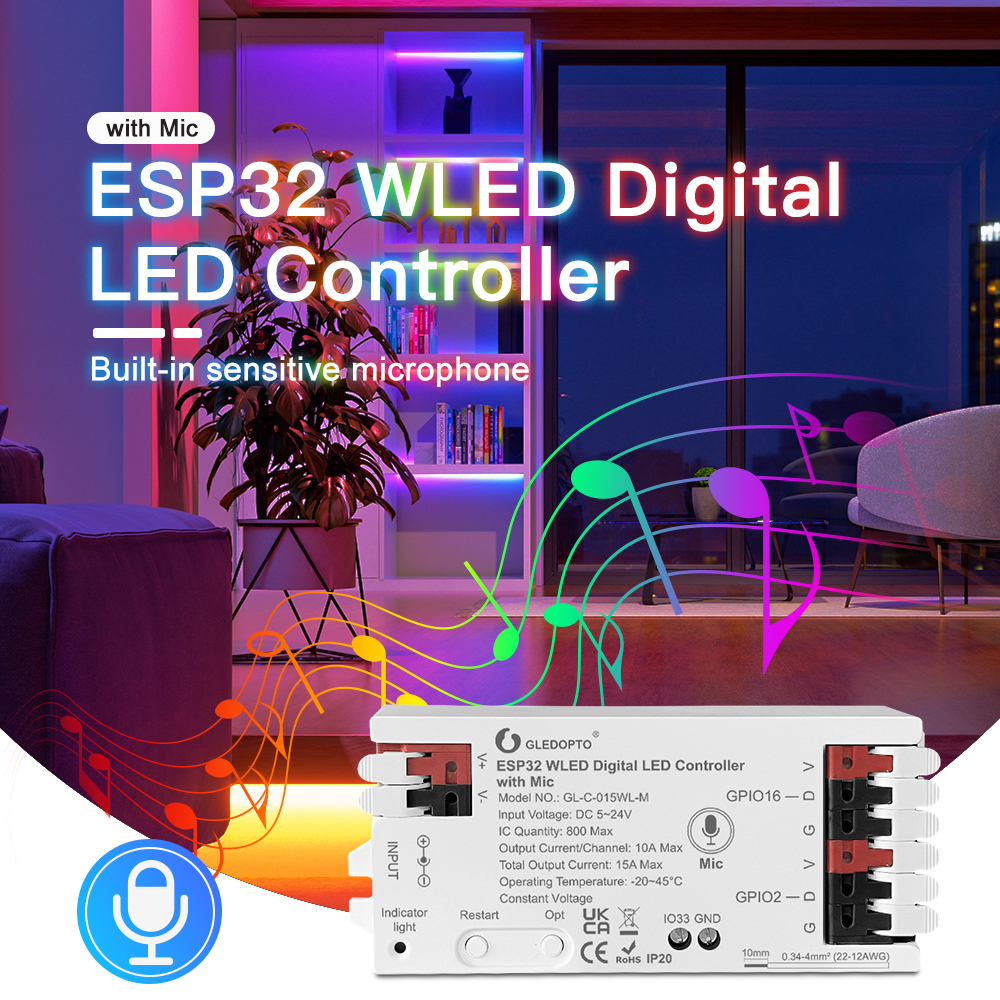 WLED Smart Wifi 360 Round Tube - Smart Home Automation Diy 리뷰 및 가격
