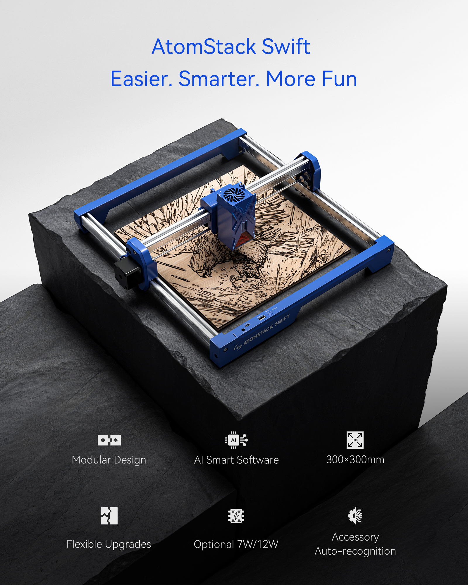 ATOMSTACK Swift 7W Portable La - Diy Automation 리뷰 및 가격